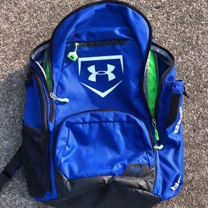 UNDER ARMOUR blue baseball bag / backpack